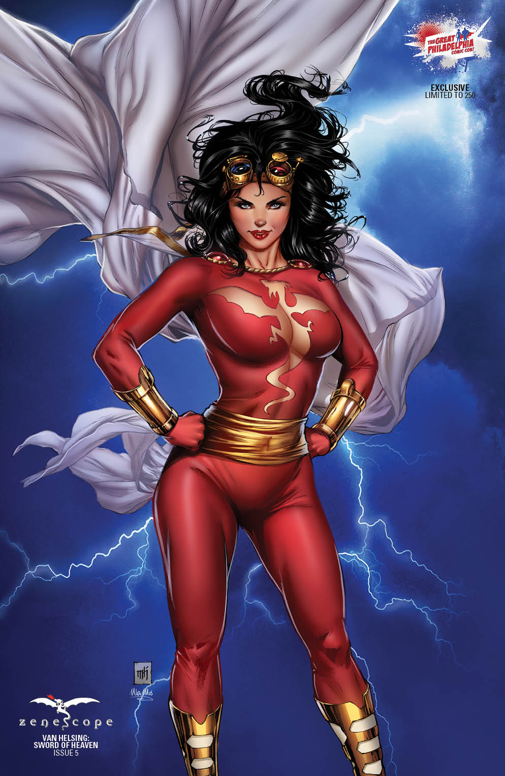 Van Helsing Sword Of Heaven #5 Cover G Mike Krome Philadelphia CC Exclusive LTD 250